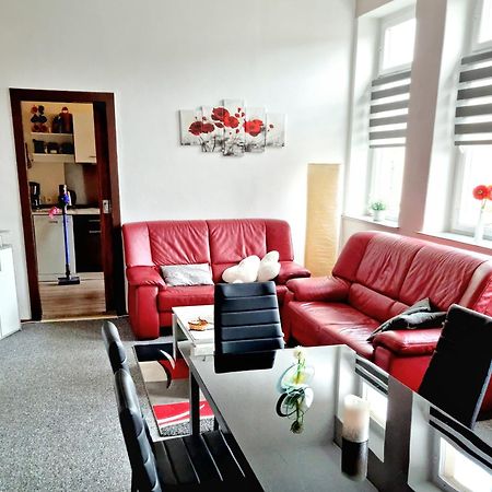 Ferienwohnung "Blick Mylau" - Naehe Freizeitpark Plohn & Weltgroesster Ziegelsteinbruecke ไรเคนบาค อิม โวกท์ลันด์ ภายนอก รูปภาพ