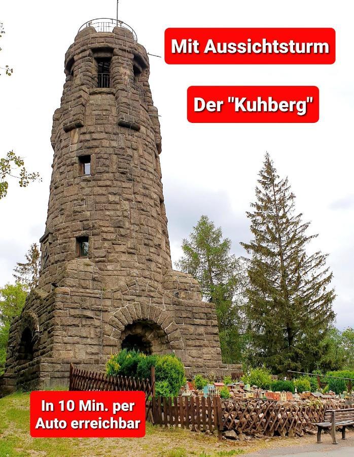 Ferienwohnung "Blick Mylau" - Naehe Freizeitpark Plohn & Weltgroesster Ziegelsteinbruecke ไรเคนบาค อิม โวกท์ลันด์ ภายนอก รูปภาพ
