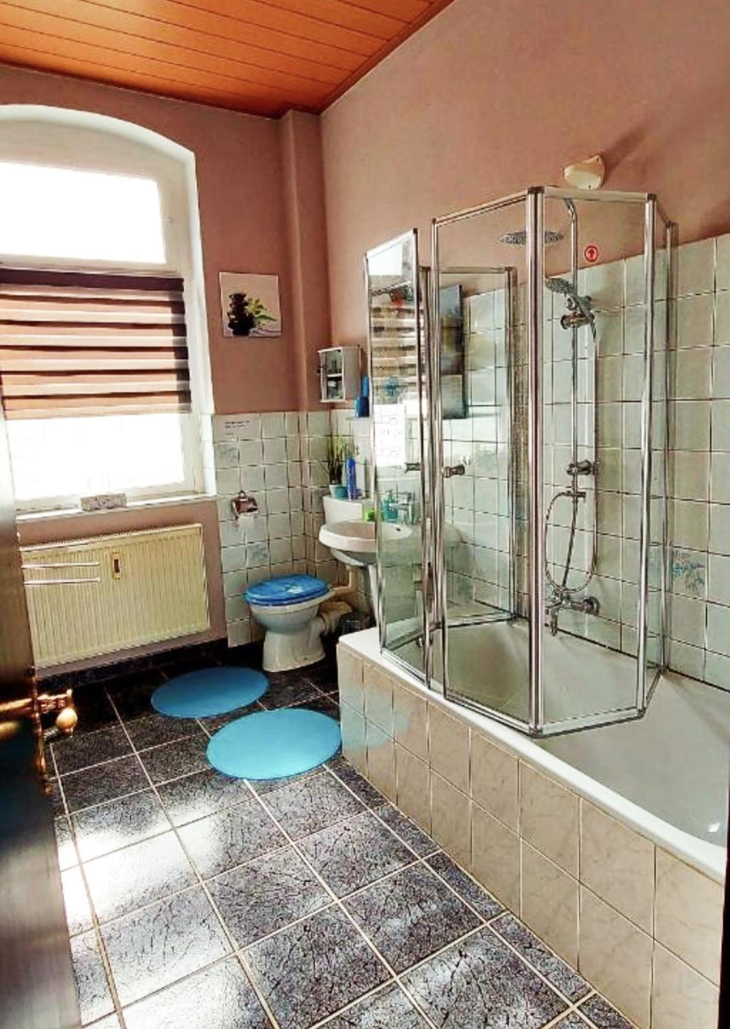 Ferienwohnung "Blick Mylau" - Naehe Freizeitpark Plohn & Weltgroesster Ziegelsteinbruecke ไรเคนบาค อิม โวกท์ลันด์ ภายนอก รูปภาพ