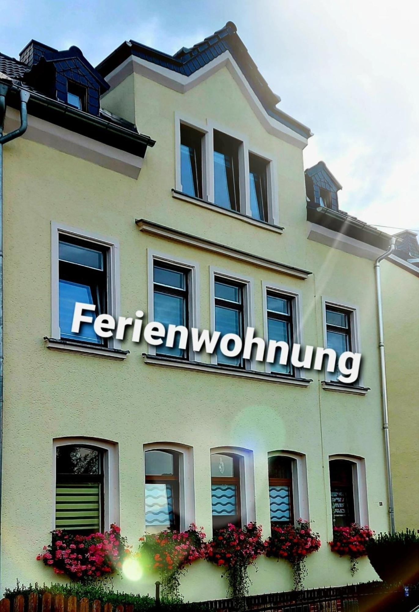 Ferienwohnung "Blick Mylau" - Naehe Freizeitpark Plohn & Weltgroesster Ziegelsteinbruecke ไรเคนบาค อิม โวกท์ลันด์ ภายนอก รูปภาพ